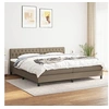 Image de Boxspring met matras stof taupe 200x200 cm3140325