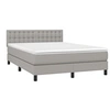 Image de Boxspring met matras stof lichtgrijs 140x200 cm3140377