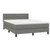 Image de Boxspring met matras stof donkergrijs 140x200 cm3140378