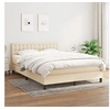 Image de Boxspring met matras stof cràmekleurig 140x200 cm3140382