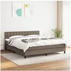 Image de Boxspring met matras stof taupe 160x200 cm3140389