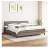 Image de Boxspring met matras stof taupe 200x200 cm3140405