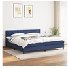Image de Boxspring met matras stof blauw 200x200 cm3140407