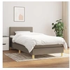Image de Boxspring met matras stof taupe 90x190 cm3140421