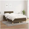 Image de Boxspring met matras stof donkerbruin 120x200 cm3140444