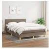 Image de Boxspring met matras stof taupe 140x190 cm3140453