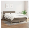 Image de Boxspring met matras stof taupe 140x200 cm3140461
