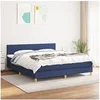 Image de Boxspring met matras stof blauw 160x200 cm3140471