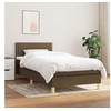 Image de Boxspring met matras stof donkerbruin 100x200 cm3140516