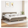 Image de Boxspring met matras stof taupe 200x200 cm3140565