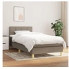 Image de Boxspring met matras stof taupe 90x190 cm3140581