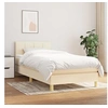 Image de Boxspring met matras stof cràmekleurig 90x190 cm3140582