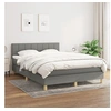 Image de Boxspring met matras stof donkergrijs 140x190 cm3140610