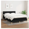 Image de Boxspring met matras stof zwart 140x190 cm3140611
