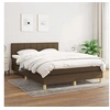 Image de Boxspring met matras stof donkerbruin 140x190 cm3140612