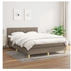 Image de Boxspring met matras stof taupe 140x190 cm3140613