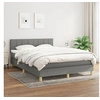 Image de Boxspring met matras stof donkergrijs 140x200 cm3140618