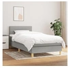 Image de Boxspring met matras stof lichtgrijs 100x200 cm3140673