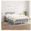 Image de Boxspring met matras stof lichtgrijs 120x200 cm3140681