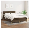 Image de Boxspring met matras stof donkerbruin 140x190 cm3140692