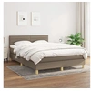 Image de Boxspring met matras stof taupe 140x200 cm3140701