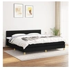 Image de Boxspring met matras stof zwart 200x200 cm3140723