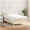 Image de Boxspring met matras stof cràmekleurig 90x200 cm3140750