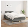 Image de Boxspring met matras stof donkergrijs 120x200 cm3140762
