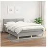Image de Boxspring met matras stof lichtgrijs 140x200 cm3140777