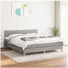 Image de Boxspring met matras stof lichtgrijs 180x200 cm3140793
