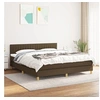 Image de Boxspring met matras stof donkerbruin 180x200 cm3140796