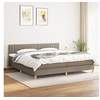 Image de Boxspring met matras stof taupe 200x200 cm3140805