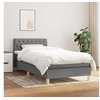 Image de Boxspring met matras stof donkergrijs 90x200 cm3140826