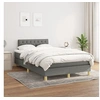 Image de Boxspring met matras stof donkergrijs 120x200 cm3140842