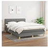 Image de Boxspring met matras stof donkergrijs 140x200 cm3140858