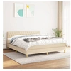 Image de Boxspring met matras stof cràmekleurig 180x200 cm3140878