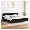 Image de Boxspring met matras stof zwart 200x200 cm3140883