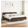 Image de Boxspring met matras stof donkerbruin 200x200 cm3140884