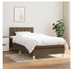 Image de Boxspring met matras stof donkerbruin 80x200 cm3140892