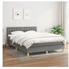 Image de Boxspring met matras stof donkergrijs 140x190 cm3140930