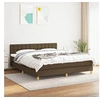 Image de Boxspring met matras stof donkerbruin 160x200 cm3140948