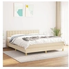 Image de Boxspring met matras stof cràmekleurig 180x200 cm3140958