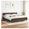 Image de Boxspring met matras stof donkerbruin 200x200 cm3140964