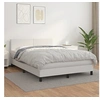 Image de Boxspring met matras kunstleer wit 140x190 cm3141000