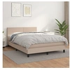 Image de Boxspring met matras kunstleer cappuccinokleurig 140x190 cm3141004