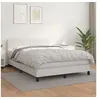 Image de Boxspring met matras kunstleer wit 140x200 cm3141006