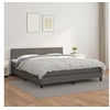 Image de Boxspring met matras kunstleer grijs 160x200 cm3141015