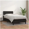 Image de Boxspring met matras kunstleer zwart 100x200 cm3141047