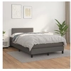 Image de Boxspring met matras kunstleer grijs 120x200 cm3141057