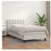 Image de Boxspring met matras kunstleer wit 90x190 cm3141096